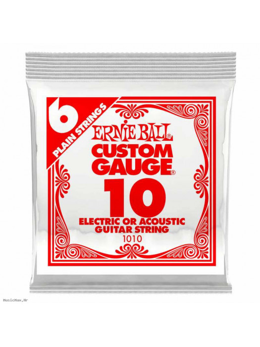 ERNIE BALL 1010 PLAIN STEEL .010 žica za akustičnu/ električnu gitaru