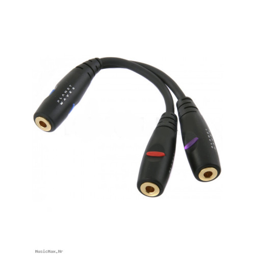 DADDARIO PW-P047Y 2x3.5 Female Mono-3.5 Female Stereo adapter