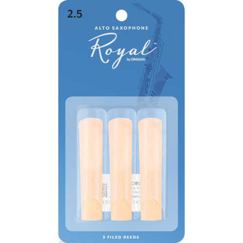 RICO RJB0325 ROYAL 2.5 (3-Pack) trske za alt saksofon RICO RJB0325 ROYAL 2.5 (3-Pack) trske za alt saksofon