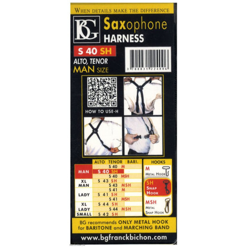 BG FRANCE S40SH MAN L remen za saksofon