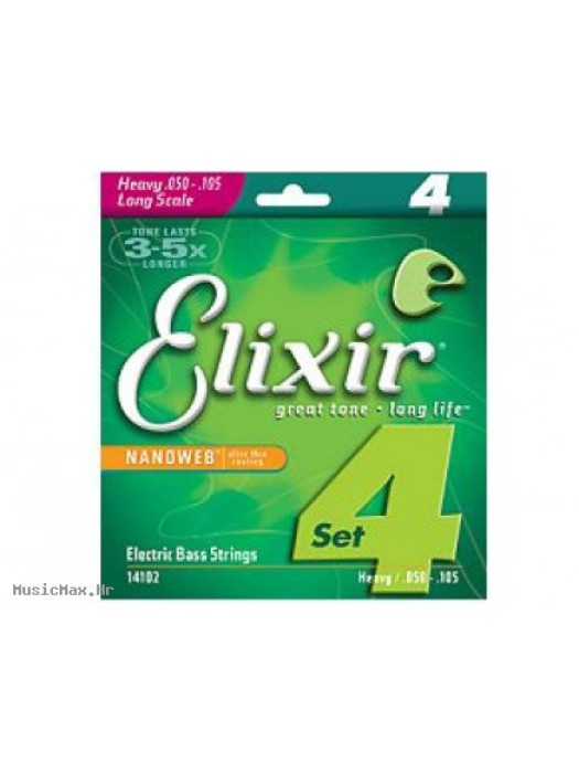 ELIXIR 14102 NANOWEB 50-105 coated žice za bas gitaru