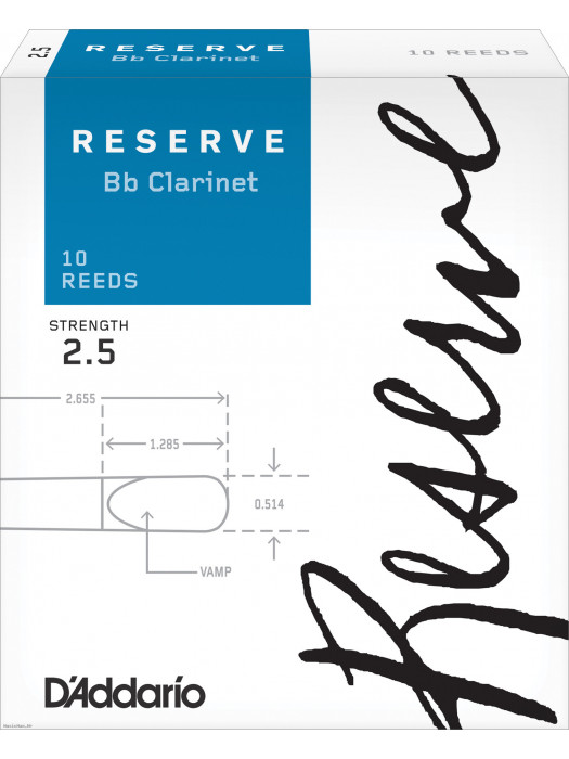DADDARIO DCR1025 RESERVE 2.5 trske za Bb klarinet
