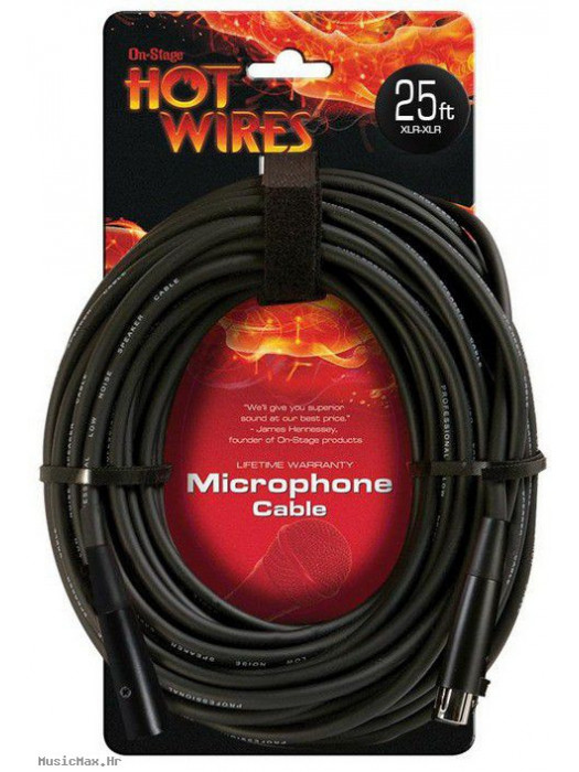 ON STAGE MC12-25 7.5M mikrofonski kabel