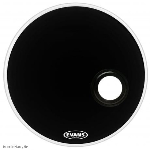 EVANS BD22REMAD Black Resonant 22" opna za bas bubanj