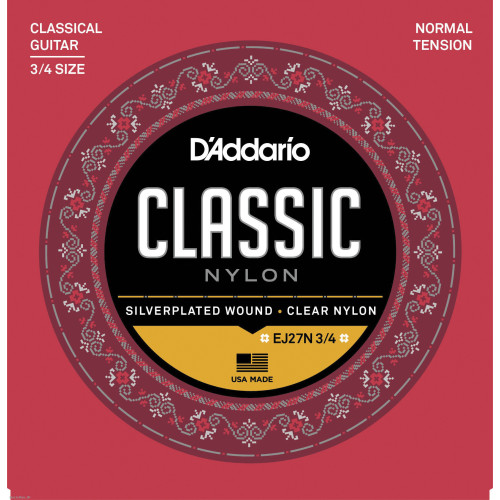 DADDARIO EJ27N 3/4 Normal 29-45 žice za klasičnu gitaru
