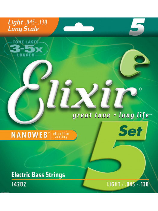 ELIXIR 14202 NANOWEB 45-130 coated žice za bas gitaru