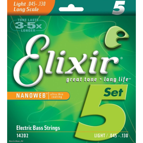 ELIXIR 14207 NANOWEB 45-135 coated žice za bas gitaru