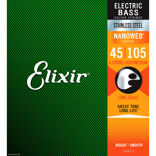ELIXIR 14677 NANOWEB 45-105 žice za bas gitaru