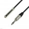 ADAM HALL K4BOV0600 6.3 Female-6.3 Stereo 6 m audio kabel