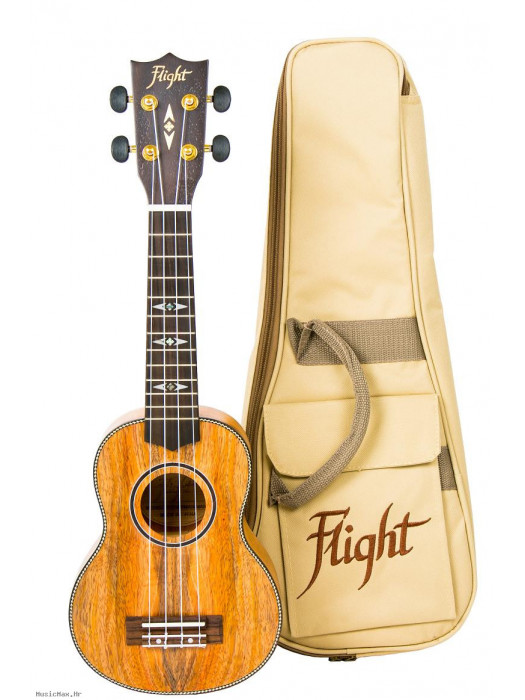 FLIGHT DUS450 Man/Man sopran ukulele s torbom