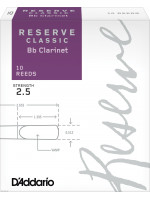 RICO DCT1025 RESERVE 2.5 trske za Bb klarinet
