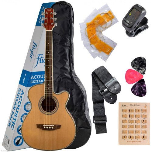 FLIGHT F-230 NA akustična gitara s priborom