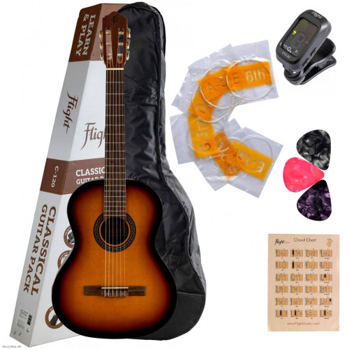 FLIGHT C-120SB SB klasična gitara s priborom