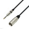 ADAM HALL K3BMV0300 XLR Male-6.3 Stereo 3 m audio kabel