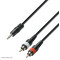 ADAM HALL K3YWCC0300 2x(činč)RCA-3.5mm Stereo 3 m Y kabel