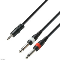 ADAM HALL K3YWPP0300 3.5 Stereo-2x6.3 3 m audio kabel