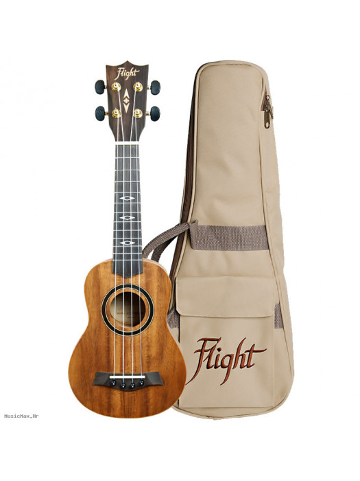 FLIGHT DUS440 Koa sopran ukulele s torbom