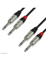 ADAM HALL K4TPP0300 2 x 6,3 Mono-2 x 6,3 Mono 3 m audio kabel