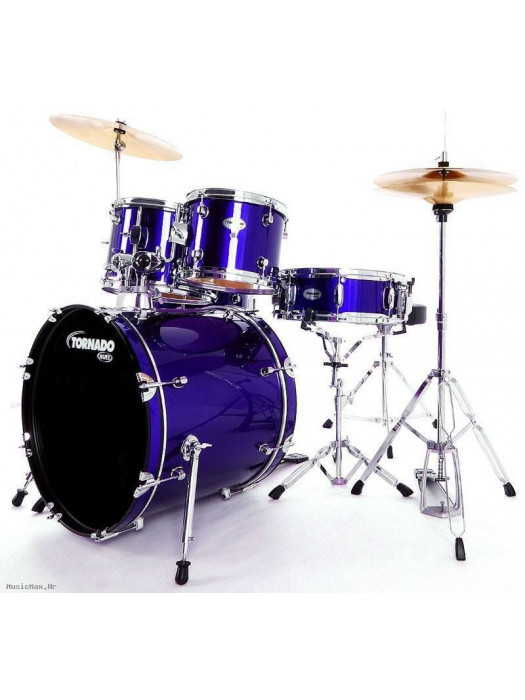 MAPEX TND5044TCYB TORNADO DRUMSET WITH CYMBALS FUSION ROYAL BLUE akustični bubnjevi - set