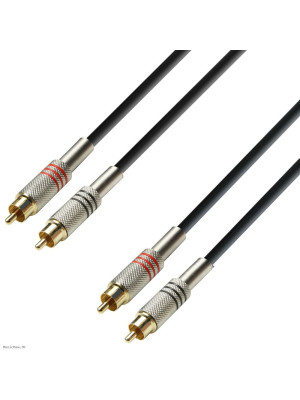 ADAM HALL K3TCC0100 RCA-RCA(činč) 1 m patch kabel