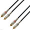 ADAM HALL K3TCC0100 RCA-RCA(činč) 1 m patch kabel
