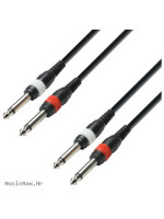ADAM HALL K3TPP0600 2 x 6.3 Mono-2 x 6.3 Mono 6 m audio kabel