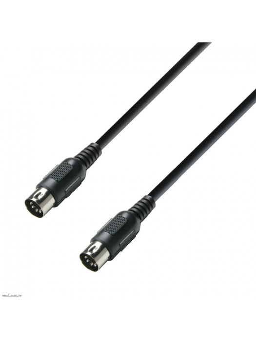ADAM HALL K3MIDI0075BLK 0.75 m MIDI kabel