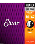 ELIXIR 11152 NANOWEB 80/20 BRONZE žice za 12-žičanu akustičnu gitaru