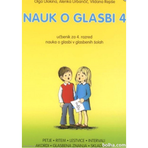 DZS Nauk o glasbi 4 Repše, Ulokina, Urbančič udžbenik glazbene teorije DZS Nauk o glasbi 4 Repše, Ulokina, Urbančič udžbenik glazbene teorije