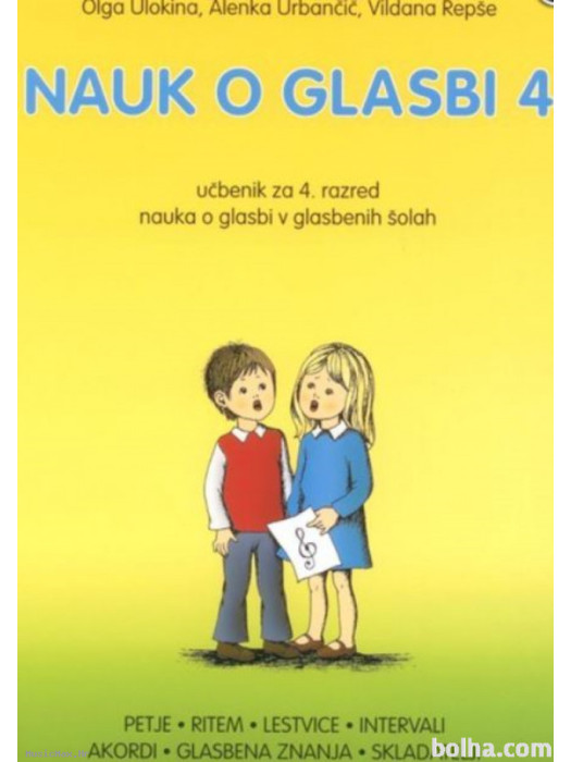 DZS Nauk o glasbi 4 Repše, Ulokina, Urbančič udžbenik glazbene teorije