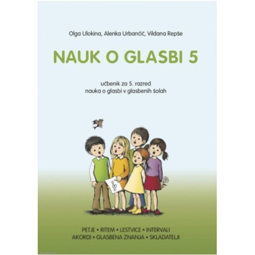 DZS Nauk o glasbi 5 Repše, Ulokina, Urbančič udžbenik glazbene teorije