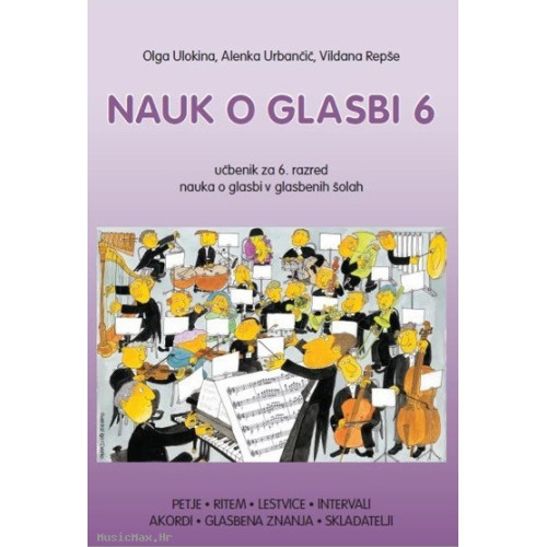 DZS Nauk o glasbi 6 Repše, Ulokina, Urbančič udžbenik glazbene teorije