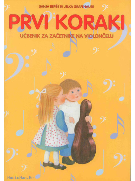 DZS Prvi koraki za violončelo Repše udžbenik glazbene teorije