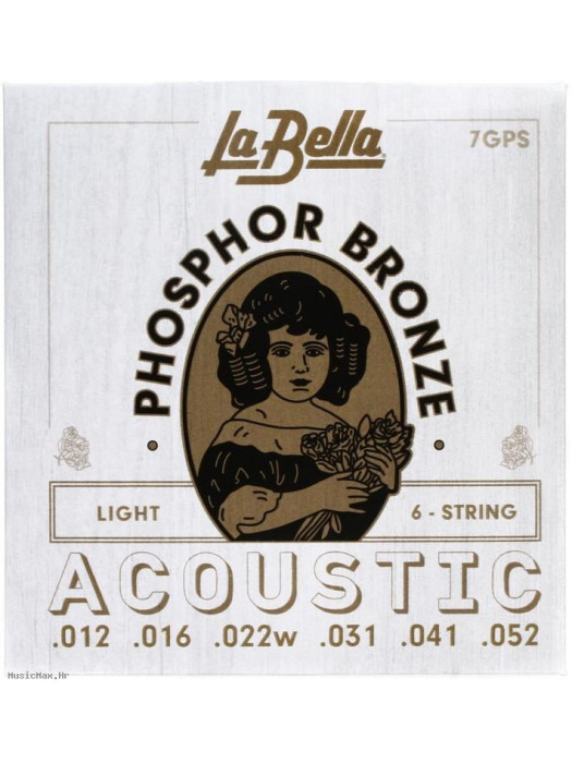 LA BELLA 7GPS 12-52 žice za akustičnu gitaru