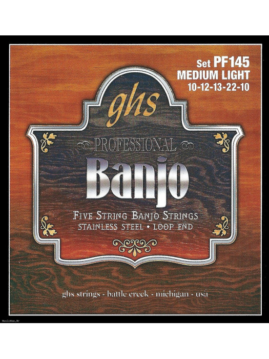 GHS PF1455 10-10 žice za banjo