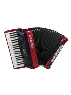 HOHNER BRAVO III 80 Red klavirska harmonika s torbom