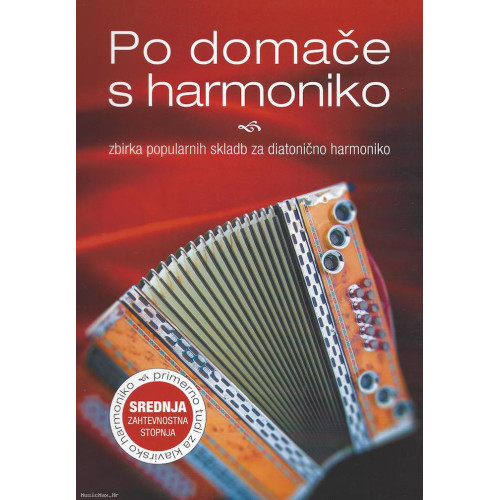 ZLATI ZVOKI Po domače s harmoniko 2 Srednja Igor Podpečan udžbenik za harmoniku