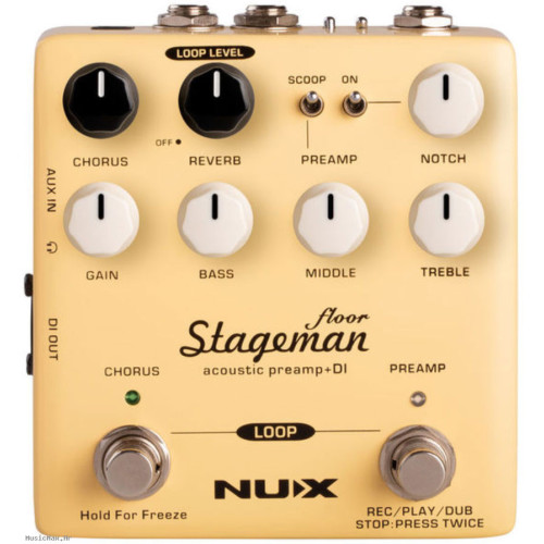 NUX NAP-5 STAGEMAN FLOOR Acoustic Preamp & DI gitarski efekt
