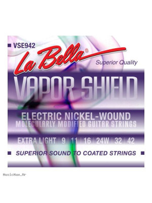 LA BELLA VSE942 VAPOR SHIELD 9-42 žice za električnu gitaru