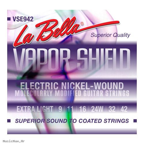 LA BELLA VSE942 VAPOR SHIELD 9-42 žice za električnu gitaru