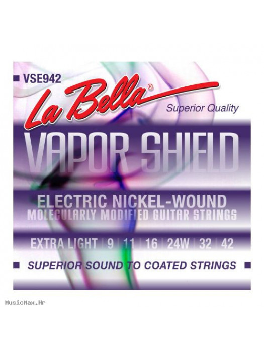 LA BELLA VSE942 VAPOR SHIELD 9-42 žice za električnu gitaru