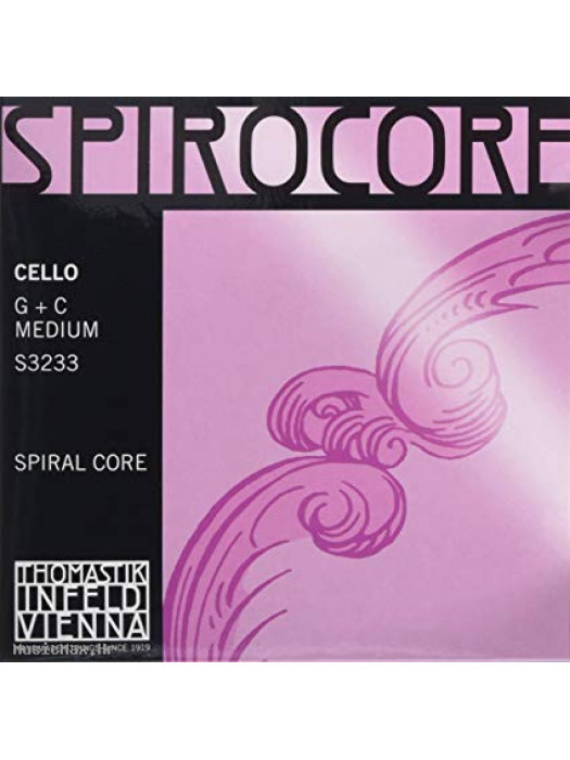 THOMASTIK S3233 Spirocore C+G 4/4 Medium žice za violončelo