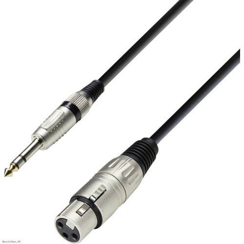 ADAM HALL K3BFV0300 XLR Female-6.3 Stereo 3 m mikrofonski kabel ADAM HALL K3BFV0300 XLR Female-6.3 Stereo 3 m mikrofonski kabel