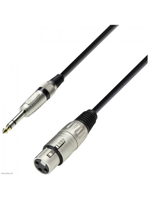 ADAM HALL K3BFV0300 XLR Female-6.3 Stereo 3 m mikrofonski kabel
