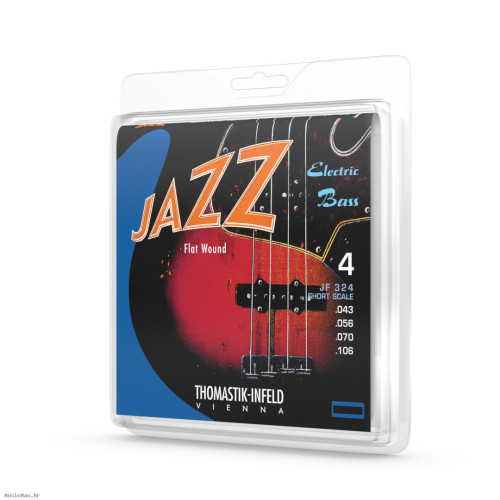 THOMASTIK JF324 Jazz Short Scale 43-106 brušene žice za bas gitaru