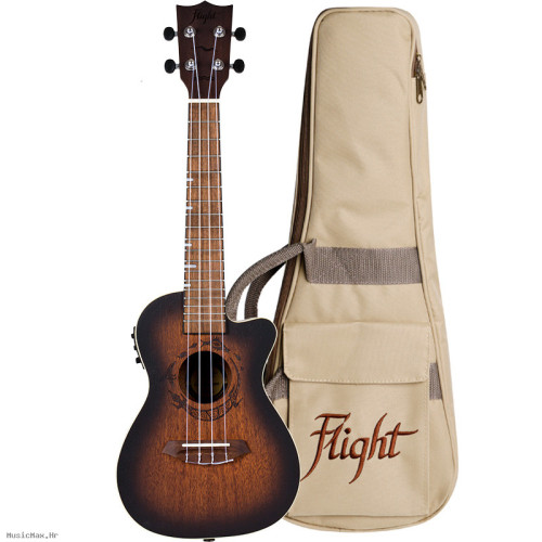 FLIGHT DUC380 CEQ Amber koncert ukulele