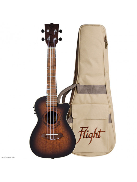 FLIGHT DUC380 CEQ Amber koncert ukulele