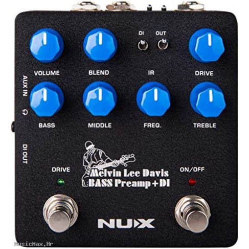 NUX NBP-5 MELVIN LEE DAVIS Bass Preamp + DI efekt za bas gitaru
