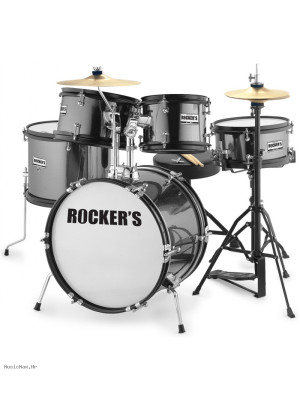 ROCKERS JBJ1049A Junior 5-16 Black dječji bubnjarski set
