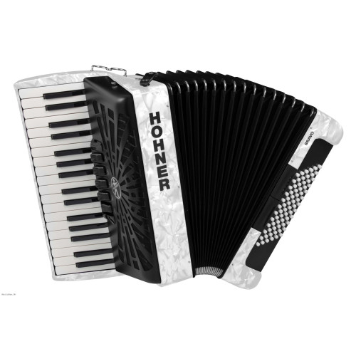 HOHNER BRAVO III 72 White klavirska harmonika s torbom